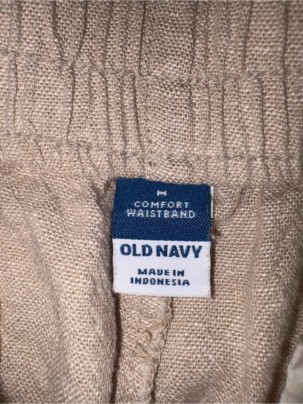 Old Navy Linen Blend High Rise Comfort Waistband Shorts with Pockets Women’s M - Picture 7 of 9